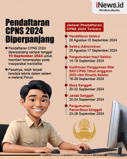 Infografis Pendaftaran CPNS 2024 Diperpanjang