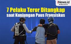 Infografis 7 Pelaku Teror Ditangkap saat Kunjungan Paus Fransiskus