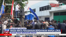 Tuntut Memberdayakan Warga Lokal, Demo Anggota Karang Taruna di Perusahaan Bekasi Ric
