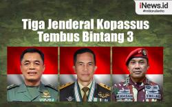 Infografis Tiga Jenderal Kopassus Tembus Bintang 3