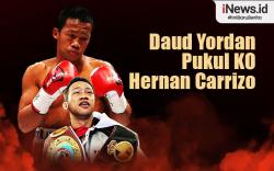 Infografis Daud Yordan Pukul KO Hernan Carrizo