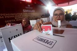 Simulasi Pemungutan Suara Pilkada 2024