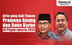 Infografis Deretan Artis Jadi Timses Pramono Anung dan Rano Karno di Pilgub Jakarta 2024