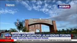 Habiskan Dana Rp32,8 M, Gapura Kendari-Toronipa Ternyata Berdinding Papan Semen