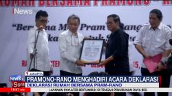 Pramono-Rano Karno Hadiri Deklarasi Rumah Bersama Relawan