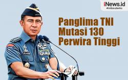 Infografis Panglima TNI Mutasi 130 Perwira Tinggi