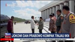 Jokowi dan Prabowo Kompak Tinjau Pembangunan IKN