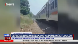Gerbong Kereta Api Walahar Anjlok, Perjalanan Terganggu 