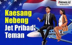 Infografis Kaesang Klaim hanya Nebeng Teman soal Pakai Jet Pribadi ke AS