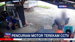 Aksi Pencurian Sepeda Motor di Jambi Terekam CCTV