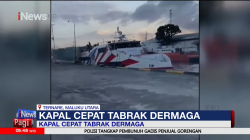 Kapal Cepat Tabrak Dermaga, Sejumlah Penumpang Kapal Panik Berlarian 