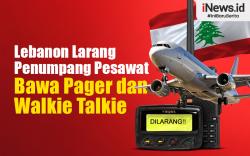 Infografis Lebanon Larang Penumpang Pesawat Bawa Pager dan Walkie Talkie Pasca-Ledakan Massal