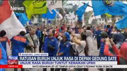 Suarakan 3 Tuntutan, Buruh Se-Jabar Demo di Gedung Sate Bandung
