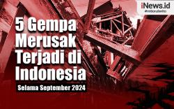 Infografis 5 Gempa Merusak Terjadi di Indonesia selama September 2024