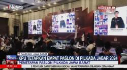 KPU Tetapkan Empat Paslon di Pilkada Jabar 2024