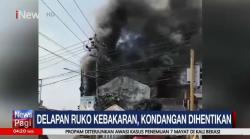 8 Ruko Hangus Terbakar di Lombok Barat, NTB 
