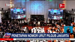 Sah! Ini Nomor Urut Tiga Pasangan Calon Pilgub Jakarta 2024