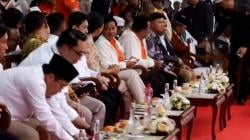 Momen Deklarasi Kampanye Damai Pilgub Jakarta di Kota Tua Diguyur Hujan Deras