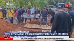 Pemakaman 4 Jenazah Korban Tertabrak KA Fajar Utama di Karawang 