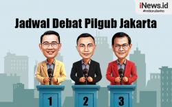 Infografis Debat Pilgub Jakarta Digelar 3 Kali