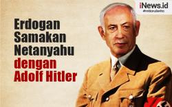 Infografis Erdogan Samakan Netanyahu dengan Adolf Hitler