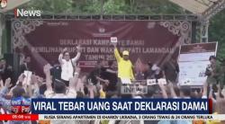 Video Simpatisan Calon Bupati Lamandau Tebar Uang saat Deklarasi Pilkada Damai 