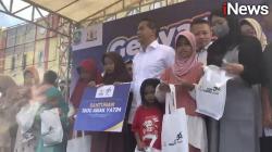 HUT ke-56 Kadin, Anindya Bakrie Bagikan Sembako hingga Santuni Anak Yatim di Pasar Baru Bekasi