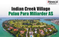 Infografis Indian Creek Village, Pulau Kecil di AS yang Dihuni Miliarder