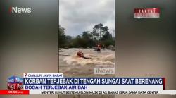 Viral Bocah Terjebak Air Bah saat Berenang di Cianjur 