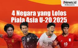 Infografis Daftar 4 Negara yang Lolos Piala Asia U-20 2025