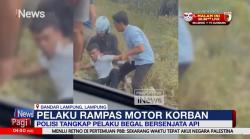Viral Polisi Bersama Anak dan Istri Kejar Pelaku Begal di Lampung 