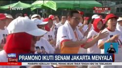 Pramono Anung Ikuti Senam Jakarta Menyala di Kelapa Gading