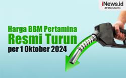 Infografis Harga BBM Pertamina Resmi Turun per 1 Oktober 2024