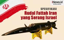 Infografis Spesifikasi Rudal Fattah yang Digunakan Iran Serang Israel