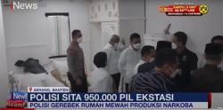 BNN Gerebek Rumah Mewah Produksi Pil Ekstasi Senilai Rp145 Miliar