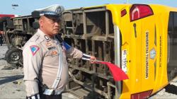 Kronologi Bus Rombongan Guru SMA Kecelakaan di Tol Sumo, Rem Blong saat Menuju Rest Area<
