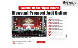 Infografis Live Chat Debat Pilgub Jakarta di YouTube Disusupi Promosi Judi Online
