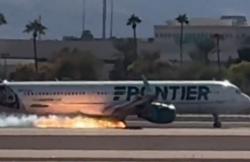 Horor! Pesawat Airbus A321 Bawa 197 Orang Terbakar saat Mendarat