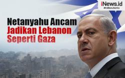 Infografis Netanyahu Ancam Jadikan Lebanon Seperti Gaza