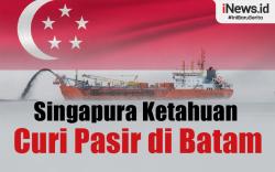 Infografis 2 Kapal Singapura Ketahuan Curi Pasir di Batam
