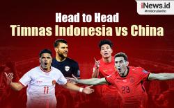 Infografis Head to Head Timnas Indonesia vs China