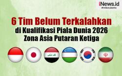 Infografis 6 Tim Belum Terkalahkan di Kualifikasi Piala Dunia 2026 Zona Asia 