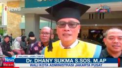 Wali Kota Jakarta Pusat Dhany Sukma Raih Gelar Doktor dari Universitas Brawijaya 