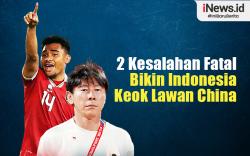 Infografis 2 Kesalahan Fatal Bikin Timnas Indonesia Keok Lawan China