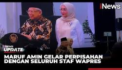 Momen Perpisahan Ma'ruf Amin dengan Jajaran Pegawai Wapres