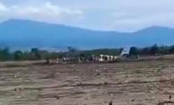 Pesawat Perintis SAM Air Bawa 4 Kru Jatuh di Empang Pohuwato Gorontalo<