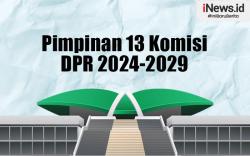 Infografis Daftar Pimpinan 13 Komisi DPR 2024-2029 