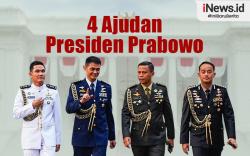 Infografis Empat Ajudan Presiden Prabowo