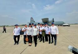 Naik Super Hercules ke Magelang, Sri Mulyani: Pesawat Tercanggih Milik TNI Dibeli dengan APBN