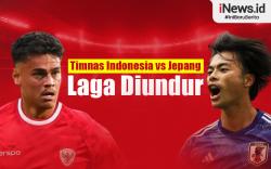 Infografis Laga Timnas Indonesia vs Jepang Diundur